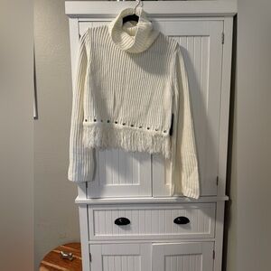 White Turtleneck Sweater